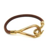 Pre-owned Leather bracelets Hermès Vintage , Brown , Dames