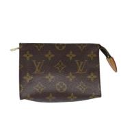 Pre-owned Canvas pouches Louis Vuitton Vintage , Brown , Dames