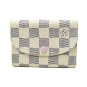 Pre-owned Fabric wallets Louis Vuitton Vintage , Beige , Dames