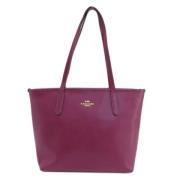 Pre-owned Leather shoulder-bags Coach Pre-owned , Purple , Dames