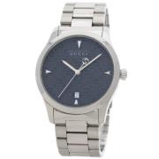 Pre-owned Stainless Steel watches Gucci Vintage , Blue , Dames