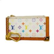 Pre-owned Fabric wallets Louis Vuitton Vintage , White , Dames