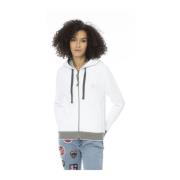 Hoodie Sweater - Lange Mouwen Mr&Mrs Italy , White , Dames