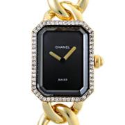 Pre-owned Yellow Gold watches Chanel Vintage , Black , Dames