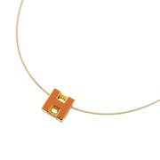 Pre-owned Metal necklaces Hermès Vintage , Yellow , Dames