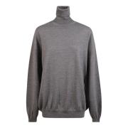 Grijze Sweater Maglia Moschino , Gray , Dames