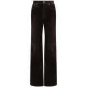 Flocked Brown Jane Jean R13 , Brown , Dames