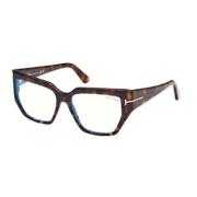 Stijlvolle Zwarte Zonnebril Tom Ford , Brown , Unisex