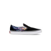 Glow Flames Lage Slip-on Sneaker Vans , Black , Heren