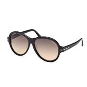 Elegante zonnebril voor modeliefhebbers Tom Ford , Black , Dames