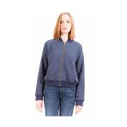 Elegant Blauw Sweatshirt met Rits Gant , Blue , Dames