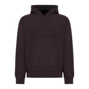 Logo Embossed Drawstring Hoodie Givenchy , Purple , Heren