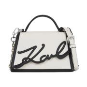 Signature 2.0 Wit/Zwart Schoudertas Karl Lagerfeld , White , Dames