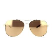 Chianti Pilot Zonnebril Goud Spiegel Michael Kors , Yellow , Unisex