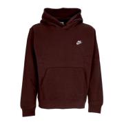 Sportswear Club Fleece Hoodie Earth/Wit Nike , Brown , Heren