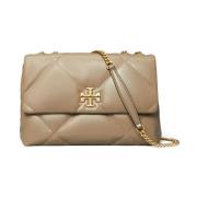 Diamantgestikte schoudertas Tory Burch , Beige , Dames