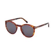 Stijlvolle zonnebril voor modeliefhebbers Tom Ford , Brown , Unisex