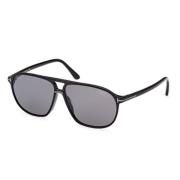 Stijlvolle zwarte zonnebril Tom Ford , Black , Unisex