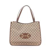 Pre-owned Leather gucci-bags Gucci Vintage , Beige , Dames