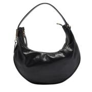 Pre-owned Leather handbags Gucci Vintage , Black , Dames