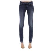 Slim Fit Denim Jeans met Raffelige Zoom Jacob Cohën , Blue , Dames