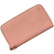 Pre-owned Leather wallets Gucci Vintage , Pink , Dames