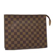 Pre-owned Canvas pouches Louis Vuitton Vintage , Brown , Dames