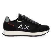 Sneakers van leer en stof met eco-leer inzetstukken Sun68 , Black , He...