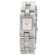 Pre-owned Stainless Steel watches Gucci Vintage , Gray , Dames