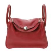 Pre-owned Leather handbags Hermès Vintage , Red , Dames