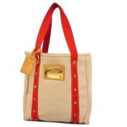 Pre-owned Fabric louis-vuitton-bags Louis Vuitton Vintage , Beige , Da...