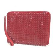 Pre-owned Fur clutches Christian Louboutin Pre-owned , Red , Dames