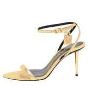 Pre-owned Leather sandals Tom Ford Pre-owned , Yellow , Dames