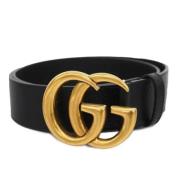 Pre-owned Leather belts Gucci Vintage , Black , Dames