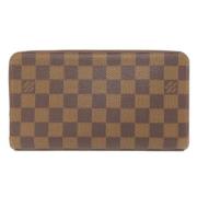 Pre-owned Canvas wallets Louis Vuitton Vintage , Brown , Dames