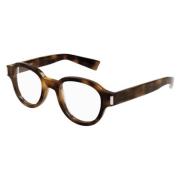 Klassieke Zwarte Zonnebril Saint Laurent , Brown , Unisex