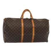 Pre-owned Canvas handbags Louis Vuitton Vintage , Brown , Dames