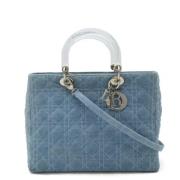 Pre-owned Denim handbags Dior Vintage , Blue , Dames