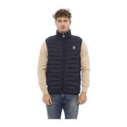 Heren Gewatteerd Vest - Horizontale Patch Invicta , Blue , Heren