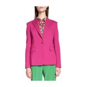 Fuchsia Viscose Blazer voor vrouwen Pinko , Pink , Dames