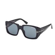 Stijlvolle zonnebril voor modeliefhebbers Tom Ford , Black , Unisex