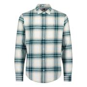 Witte Flanellen Shirt Schilderijen Structuur Tommy Hilfiger , Multicol...