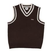 Java Bruine Mouwloze Sweater Vest Obey , Brown , Heren