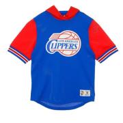 Korte mouwen capuchon mesh sweatshirt NBA Mitchell & Ness , Blue , Her...