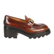 Platte schoenen met kettingdetail Tod's , Brown , Dames