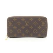 Pre-owned Coated canvas wallets Louis Vuitton Vintage , Brown , Dames