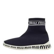 Pre-owned Fabric sneakers Miu Miu Pre-owned , Black , Dames