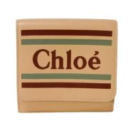 Pre-owned Leather wallets Chloé Pre-owned , Brown , Dames