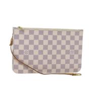 Pre-owned Canvas pouches Louis Vuitton Vintage , White , Dames