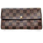 Pre-owned Fabric wallets Louis Vuitton Vintage , Brown , Dames